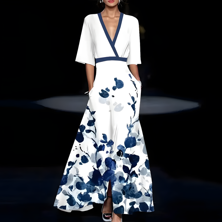 Diletta – Kimono Floreale Elegante in Stile Grafico