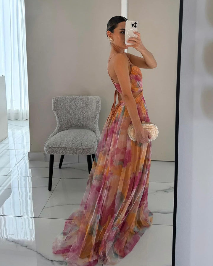 Alina – Abito Lungo Elegante e Fluttuante
