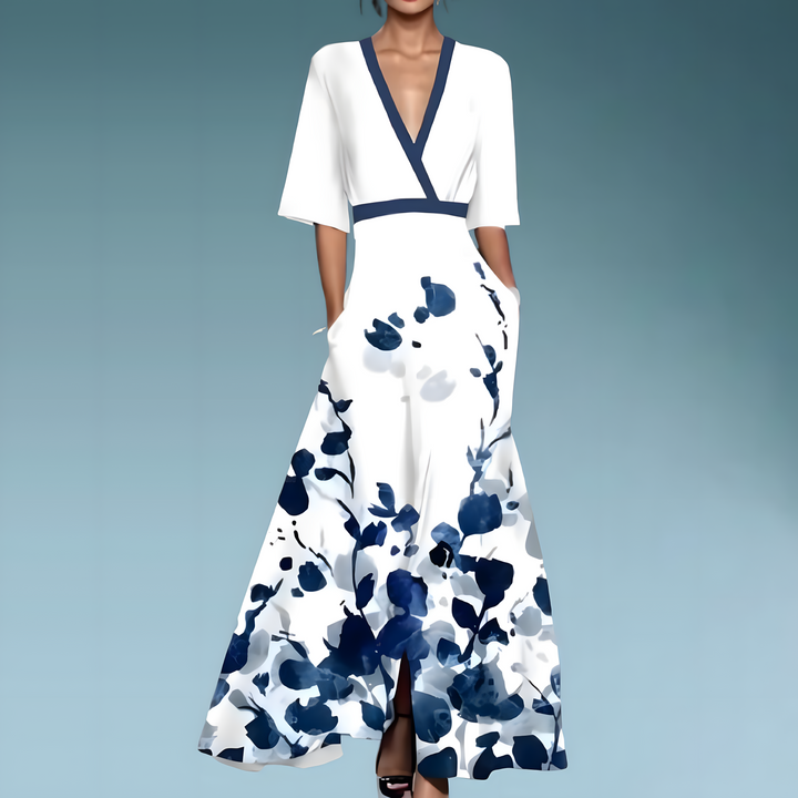 Diletta – Kimono Floreale Elegante in Stile Grafico